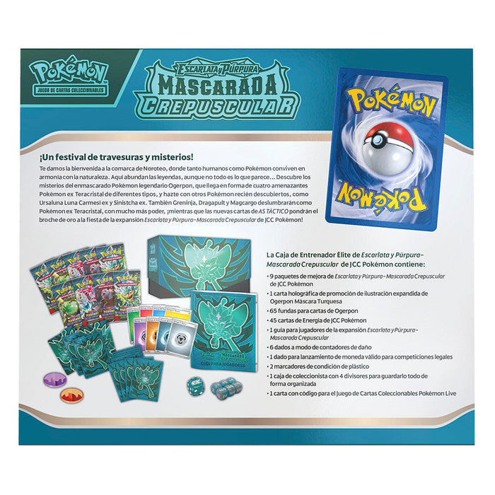 Spanish Pokemon Scarlet & Purple Mascarada Crepuscular Collectible card game case-2