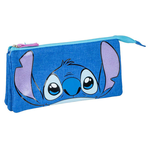 Disney Stitch triple pencil case-0