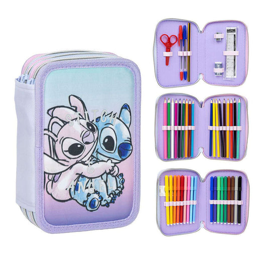 Disney Stitch triple pencil case-1