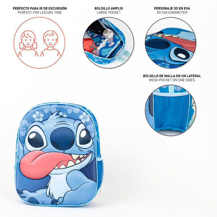 Disney Stitch 3D backpack 31cm-3