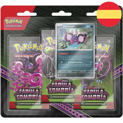 Spanish Pokemon Scarlet and Purple Shrouded Fable blister set of collectible cards-1