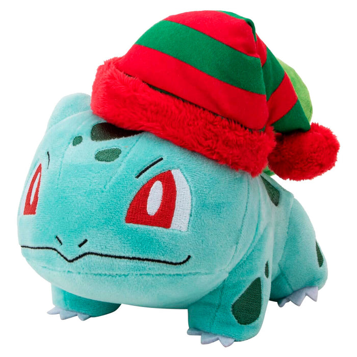 Pokemon Christmas Bulbasaur plush toy 20cm-2