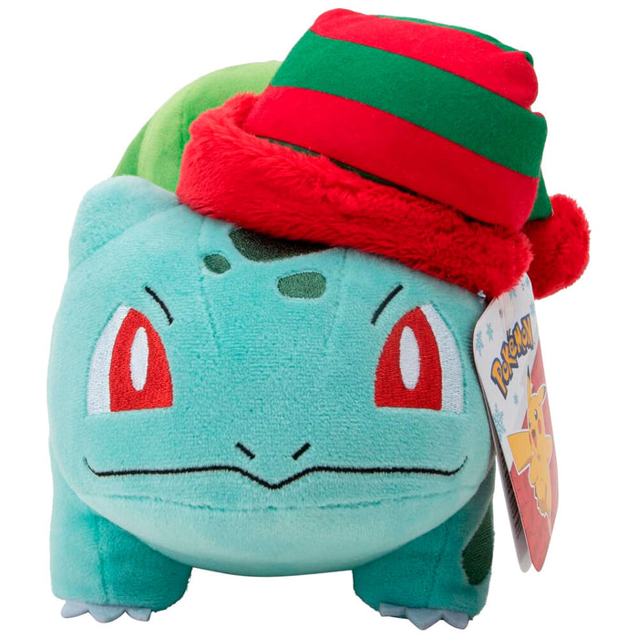 Pokemon Christmas Bulbasaur plush toy 20cm-4
