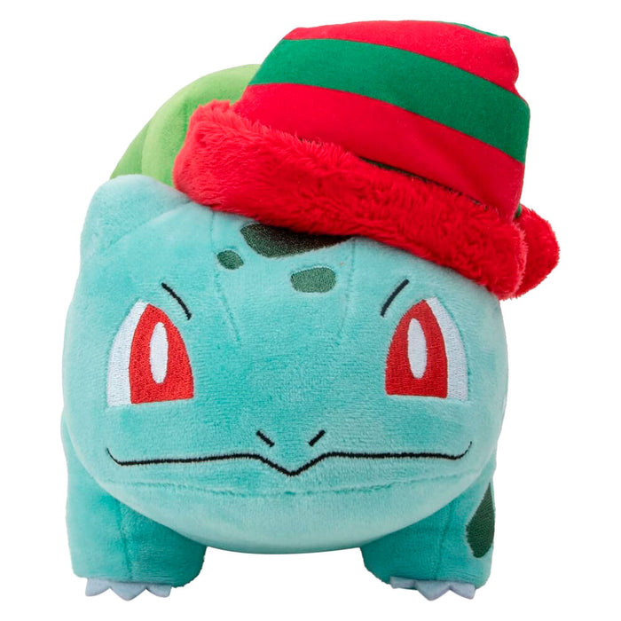 Pokemon Christmas Bulbasaur plush toy 20cm-4