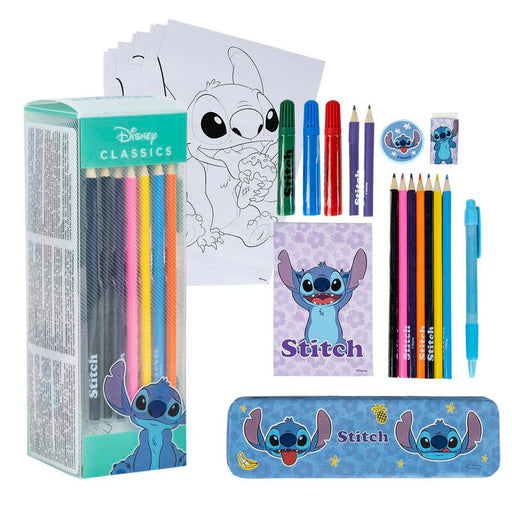 Disney Stitch colouring stationery set-0