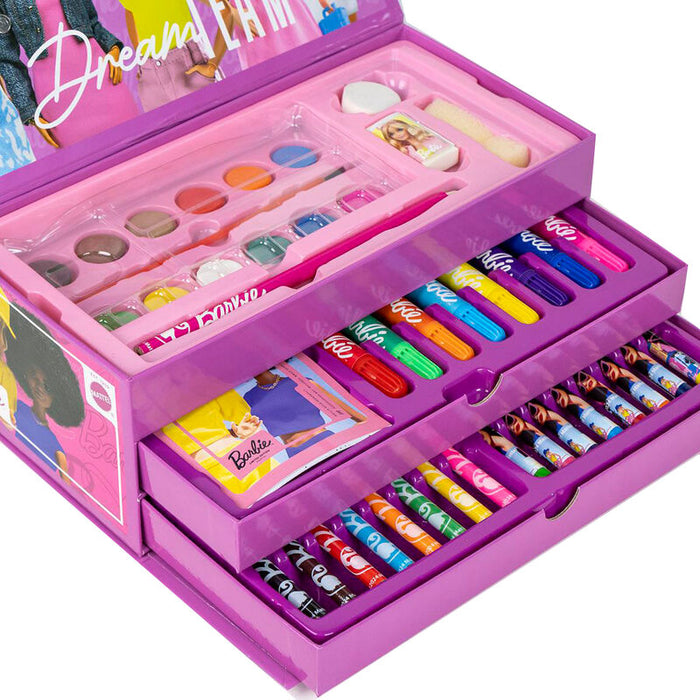 Barbie colouring stationery case-2