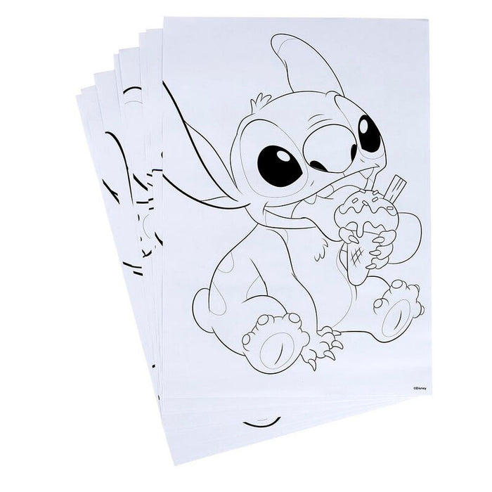 Disney Stitch colouring stationery set-2