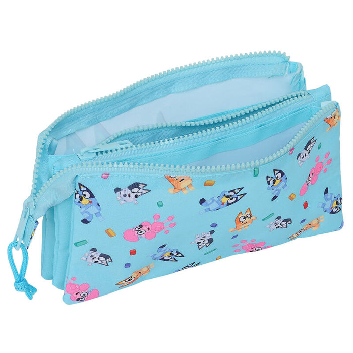 Bluey triple pencil case-2