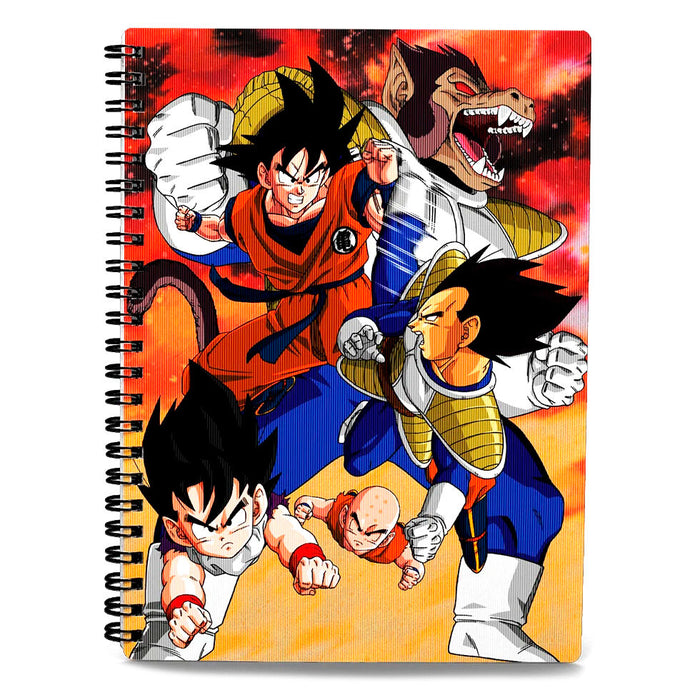 Dragon Ball Z Goku vs Vegeta A2 notebook-1
