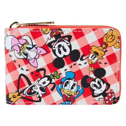 Loungefly Disney Mickey &#38; Friends Picnic Blanket accordion wallet-0