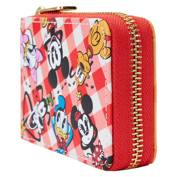 Loungefly Disney Mickey &#38; Friends Picnic Blanket accordion wallet-1