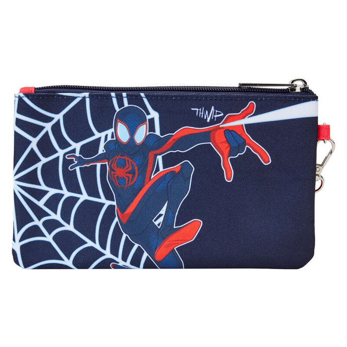 Loungefly Marvel Spider-Verse Miles Morales Suit pouch wristlet-2
