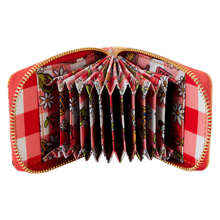 Loungefly Disney Mickey &#38; Friends Picnic Blanket accordion wallet-3