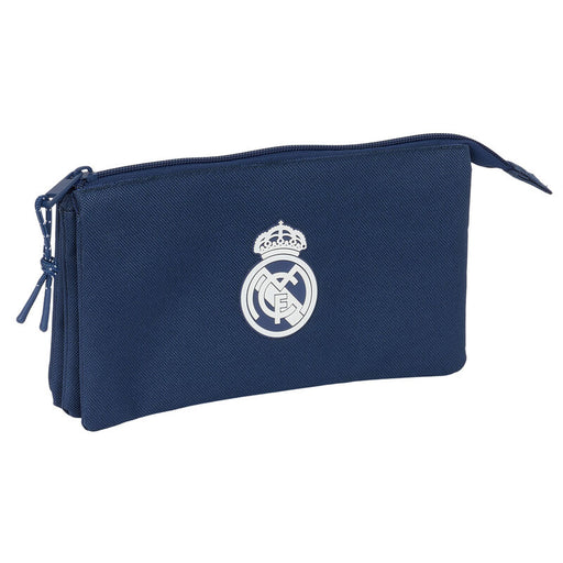 Real Madrid navy blue triple pencil case-1