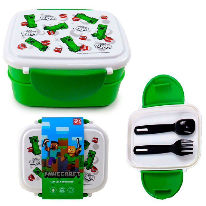 Minecraft TNT lunch box + cutlery-1
