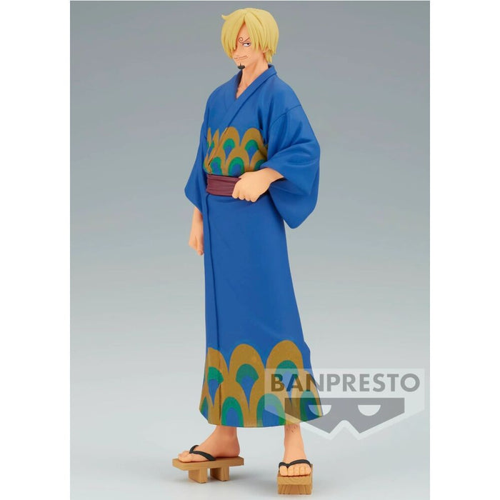 One Piece Grandline Series Wanokuni Yukata Silvers Sanji figure 17cm-1