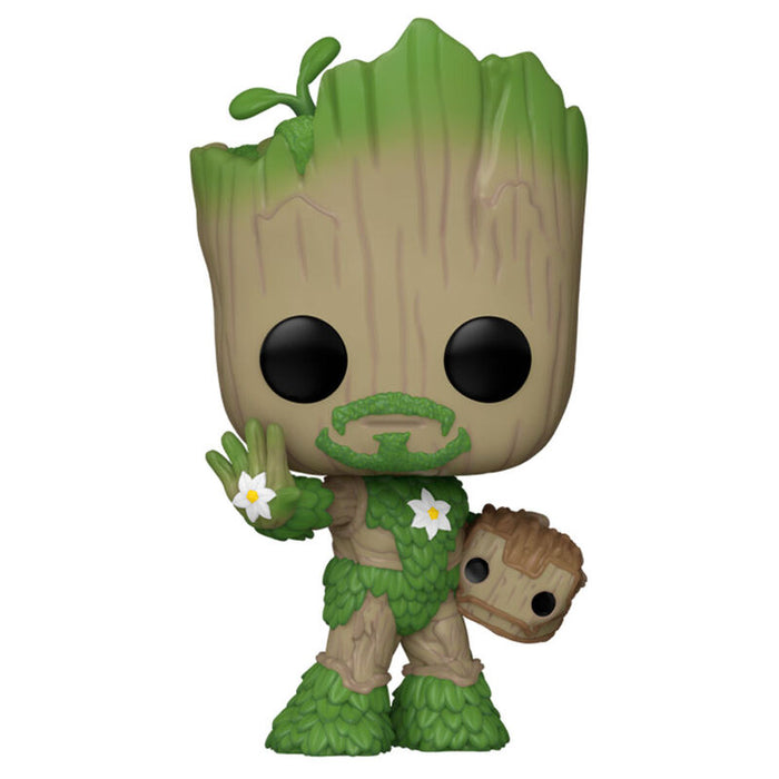 POP figure Marvel We Are Groot - Groot as Iron Man-1