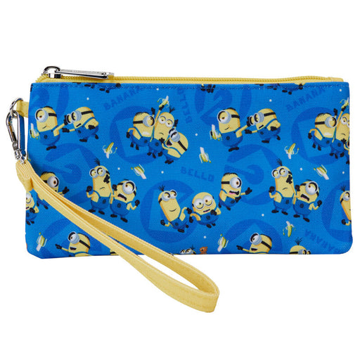 Loungefly Despicable Me Minions nylon zipper wrislet wallet-0