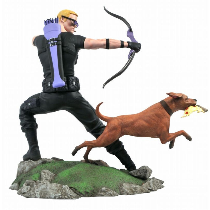 Marvel Gallery Comic Hawkeye + Dog Diorama statue 23cm-1