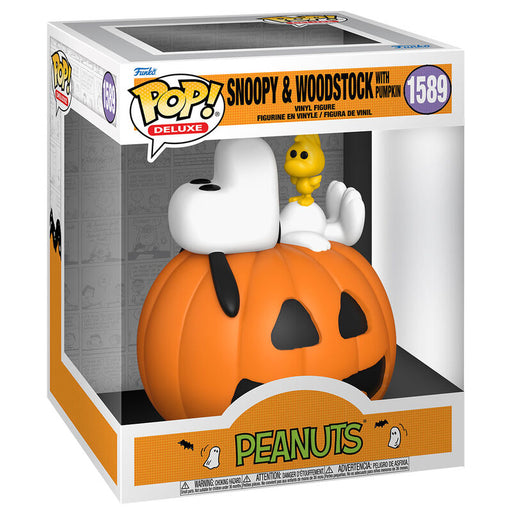 POP figure Deluxe Peanuts Snoopy & Woodstock with Pumpkin-0