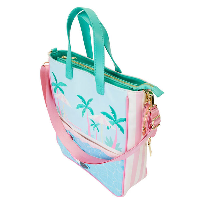 Loungefly Disney Minnie Vacation Style tote bag + coin purse-2