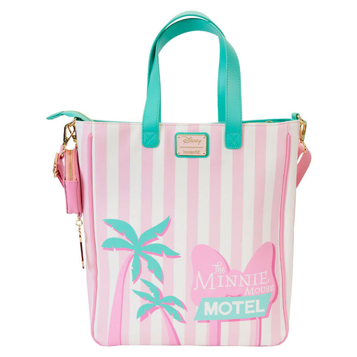Loungefly Disney Minnie Vacation Style tote bag + coin purse-3
