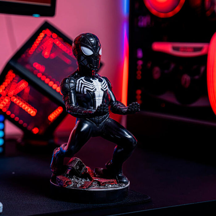 Marvel Symbiote Spider-Man figure clamping bracket Cable guy 21cm-5