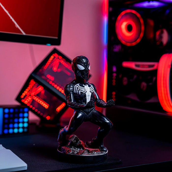 Marvel Symbiote Spider-Man figure clamping bracket Cable guy 21cm-6