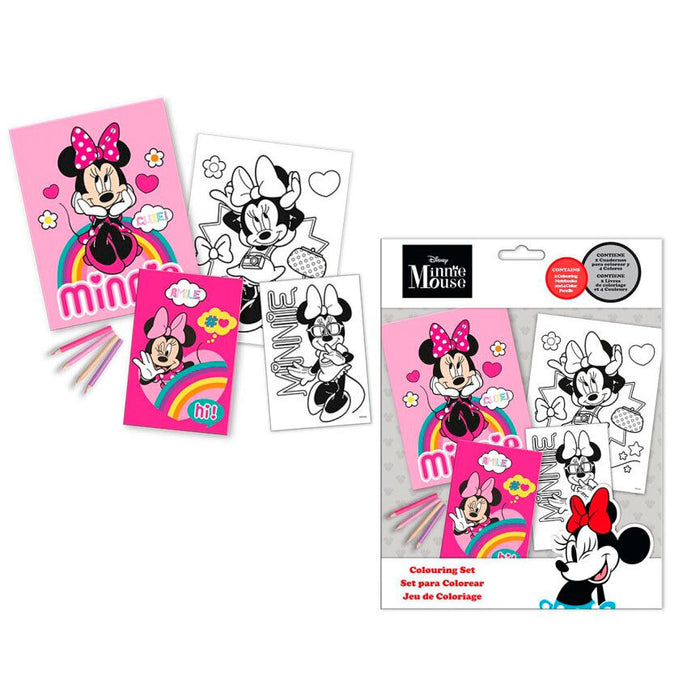 Disney Minnie coloring set with stickers-1