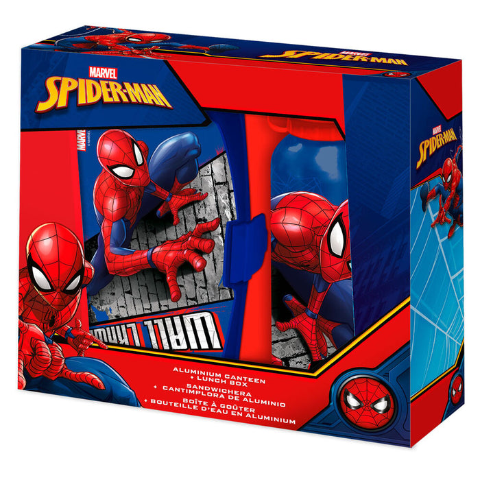 Marvel Spiderman canteen + lunchbox set 500ml-2