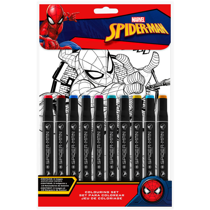 Marvel Spiderman stationery paint by numbers set-1