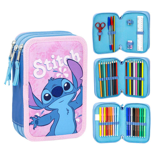 Disney Stitch triple pencil case-1