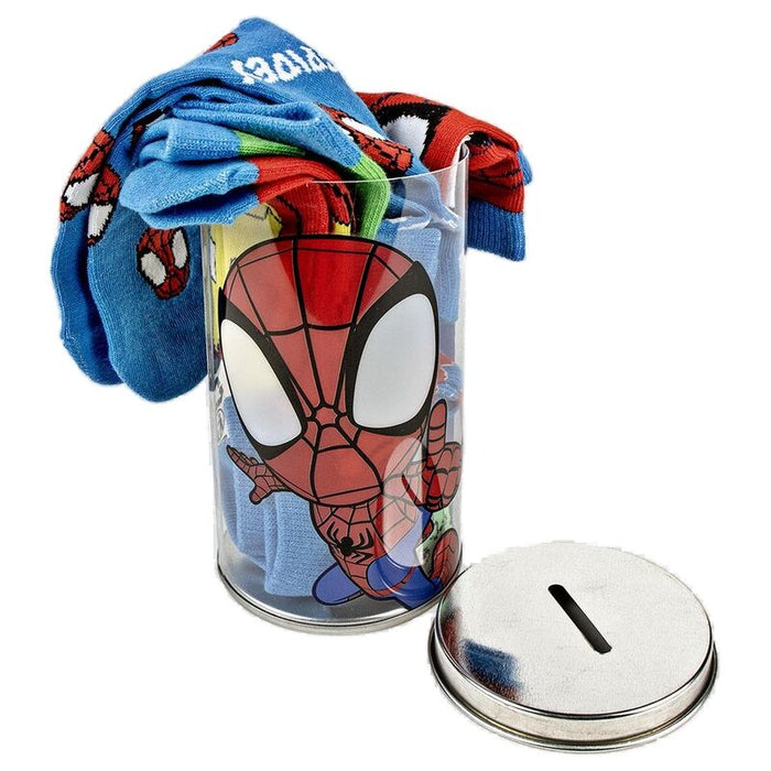 Marvel Spidey Money box 4 pairs of socks-2