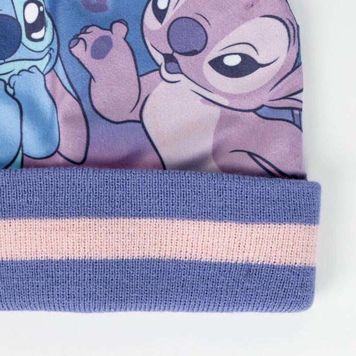 Disney Stitch Kids winter set snood hat gloves-5