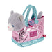 Hand bag + plush pink Coco gat 28cm-1