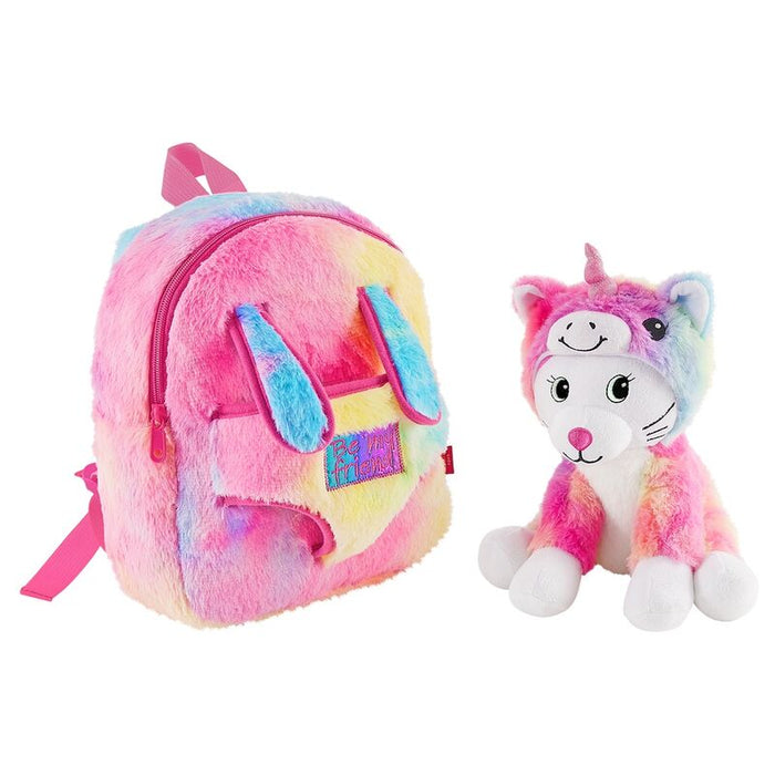Backpack + plush cat Emi 27cm-3