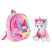 Backpack + plush cat Emi 27cm-3