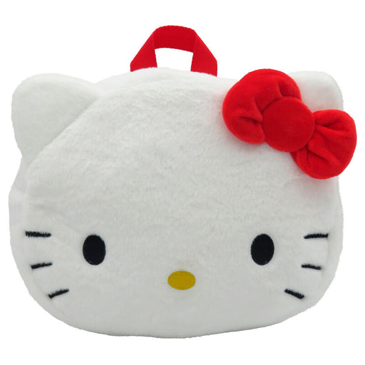 Hello Kitty face plush backpack 24cm-0