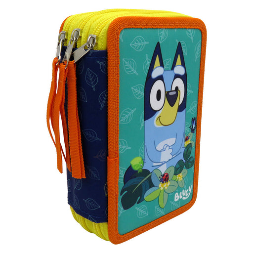 Bluey Leaves triple pencil case-1