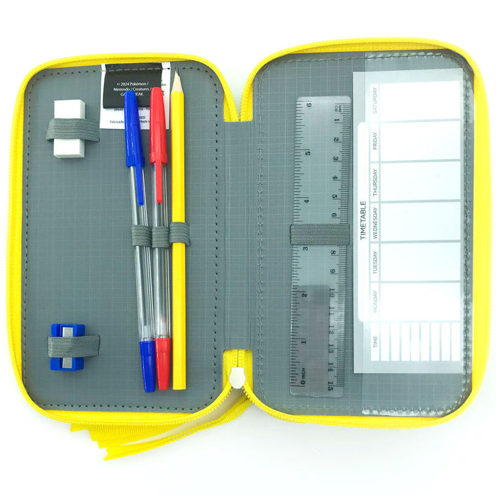 Bluey Leaves triple pencil case-4