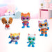 SuperKitties Hero Squad pack 5 figures 7,5cm-2