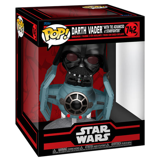 POP figure Rides Deluxe Star Wars Darth Vader with Tie Advanced Starfighter-0