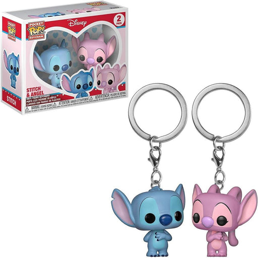Pocket POP pack 2 keychain Disney Stitch & Angel-1