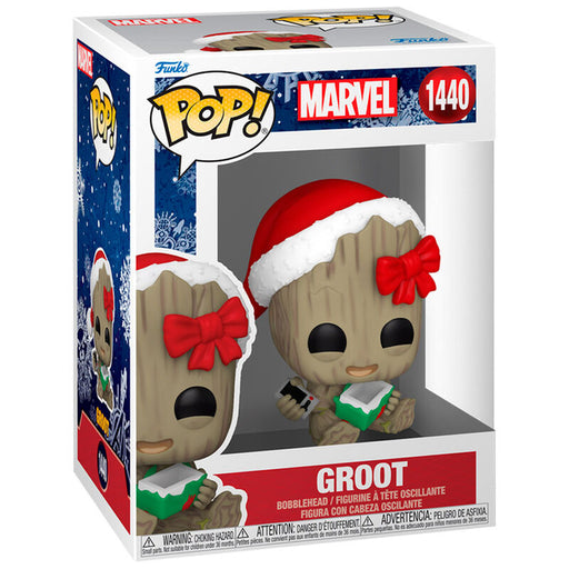 POP figure Marvel Groot with Present-0