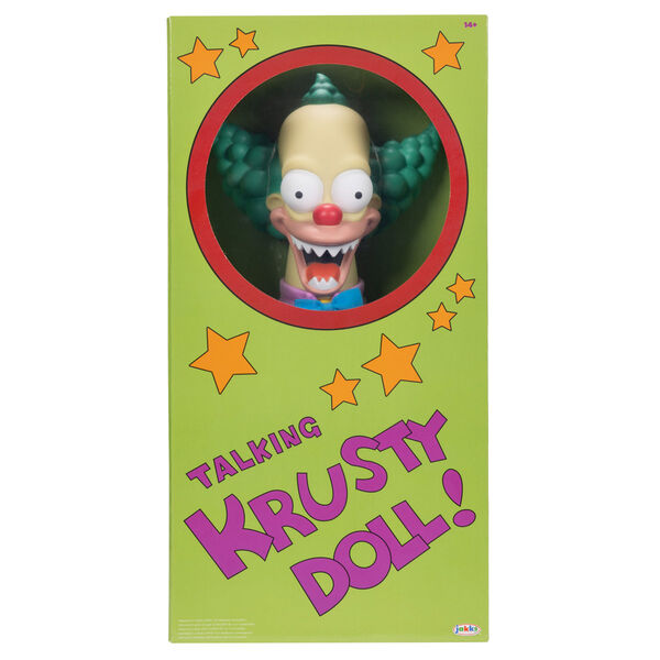 English The Simpsons Krusty The Clown Talking doll 44cm-1