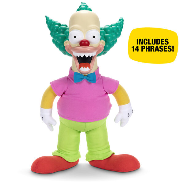 English The Simpsons Krusty The Clown Talking doll 44cm-4