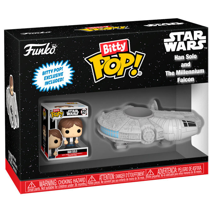 Bitty POP figure Ride Star Wars Han Solo and the Millennium Falcon-1