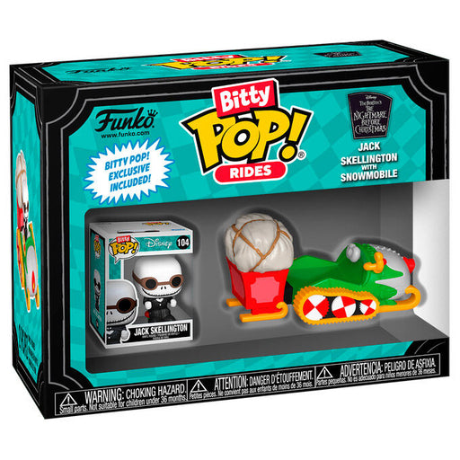 Bitty POP figure Ride Disney The Nightmare Before Christmas Jack Skellington with Snowmobile-1