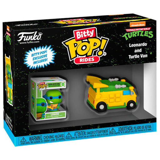 Bitty POP figure Ride Teenage Mutant Ninja Turtles Leonardo and Turtle Van-1