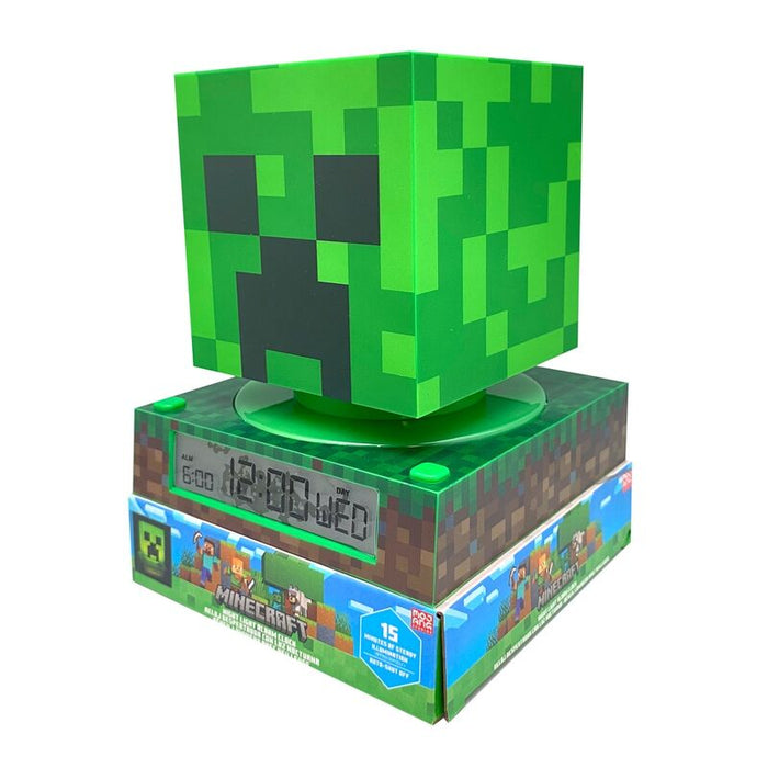 Minecraft 3D lamp with alarm clock-2